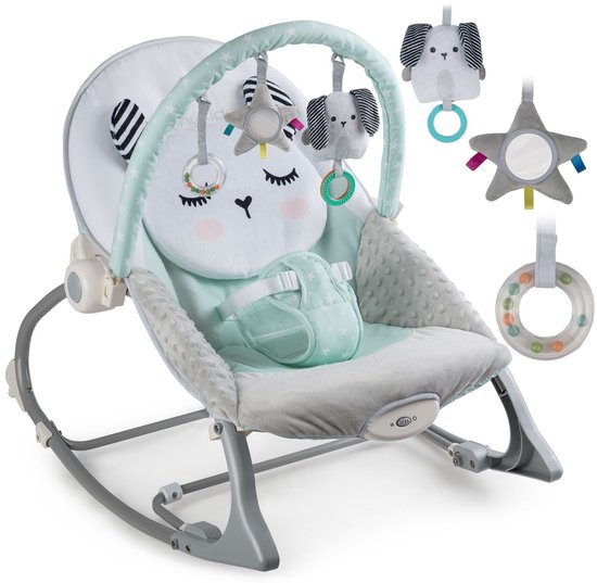 Wipstoel met vibratiefunctie Nukido - mintgroen van Nukido