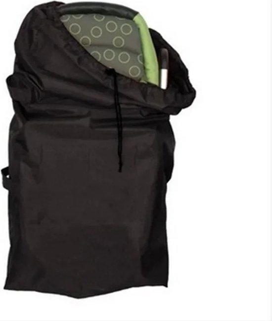 WiseGoods Premium Opbergtas Voor Kinderwagen - Reistas Kinderwagens - Wandelwagen Opbergtassen - Beschermhoes Buggy - Hoes Zwart van WiseGoods