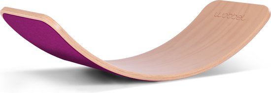 Wobbel Original Blank gelakt met vilt Framboos van Wobbel