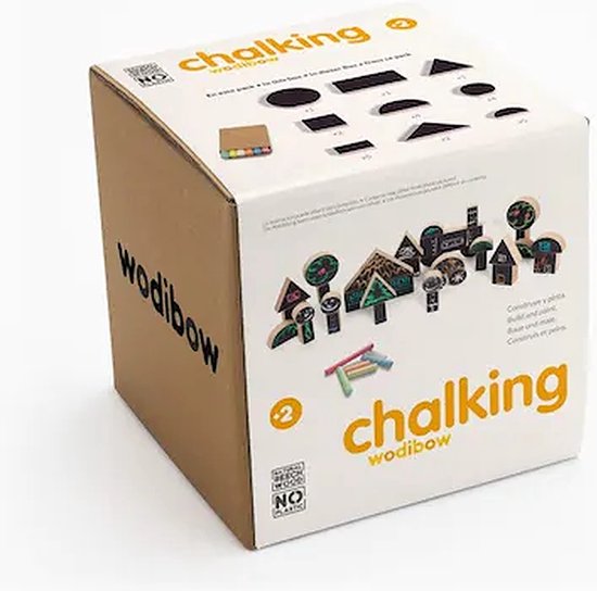 Wodibow - Krijten houten speelgoed - krijt - houten speelgoed - design - houten blokken - verbeelding van Wodibow