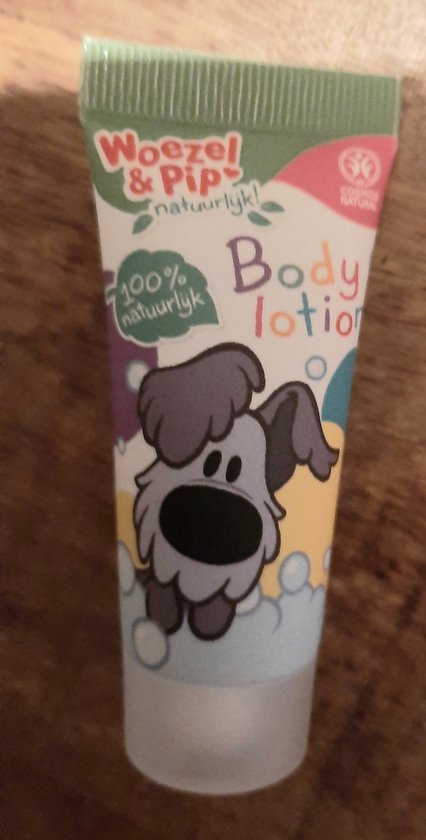 woezel & pip bodylotion - mini - 15ml - reisverpakking - travel - pocketsize - babylotion - kraamcadeau van Merkloos