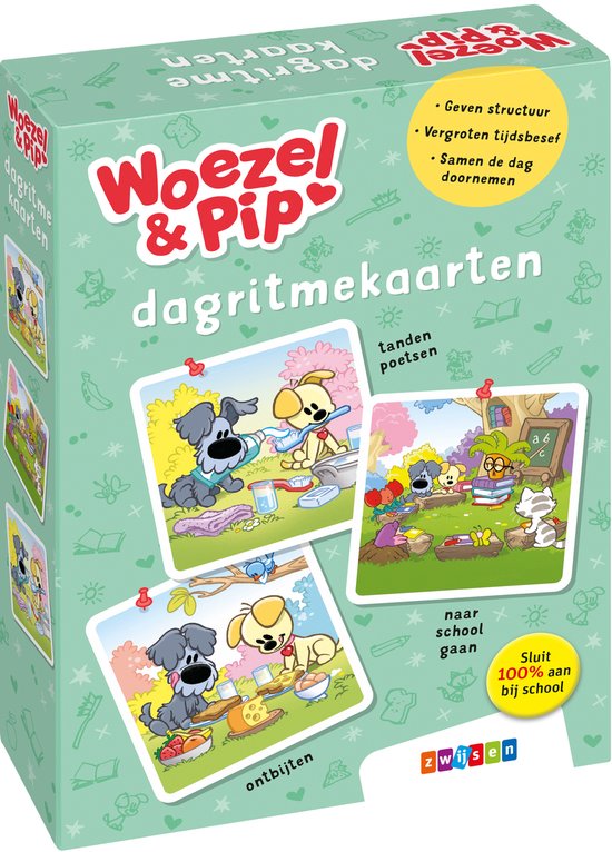 Woezel & Pip - Dagritmekaarten 3-6 jaar van Merkloos