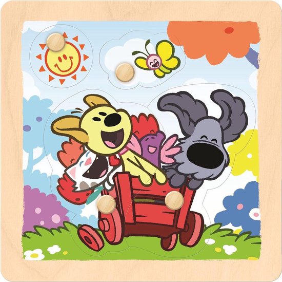 Woezel & Pip Kinderpuzzel 4 Stukjes van Woezel & Pip