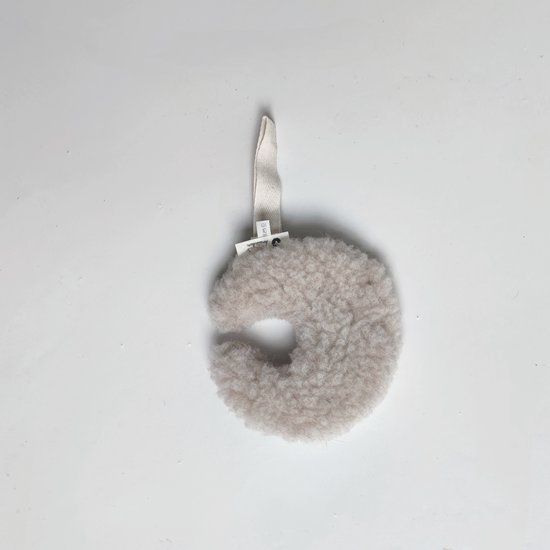 WOLLIES Amsterdam - Wollen Speendoekje Maan - 100% Merinowol - Beige van Merkloos