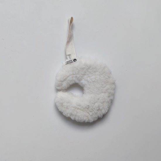 WOLLIES Amsterdam - Wollen Speendoekje Maan - 100% Merinowol - Wit van Wolli