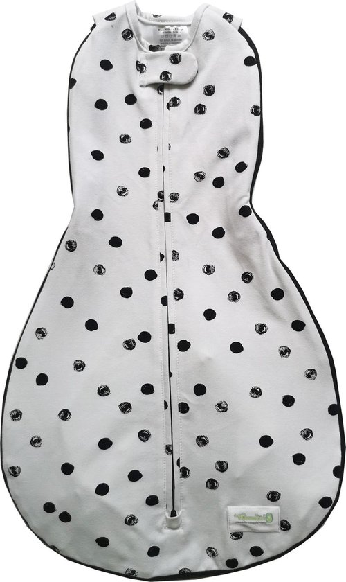 Woombie Grow With Me - Inbakerslaapzak - Wit Black Dots 0-18 maanden van Woombie