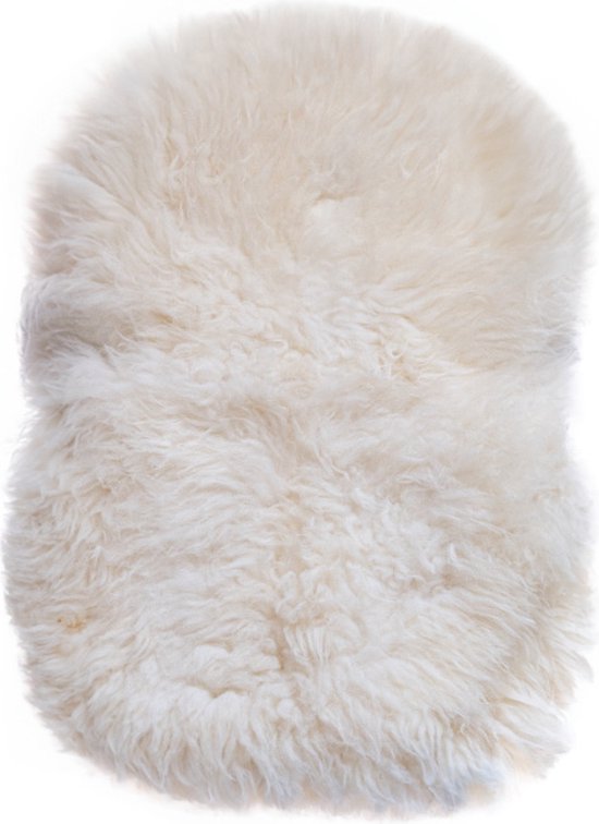 WOOOL Schapenvacht 2-in-1 Kinderwagen Buggy - WOOLA (Wit) - Inleg & Opleg - 100% Echte Schapenvacht - Klassieke Wol - Veilig, ECO & Duurzaam van WOOOL