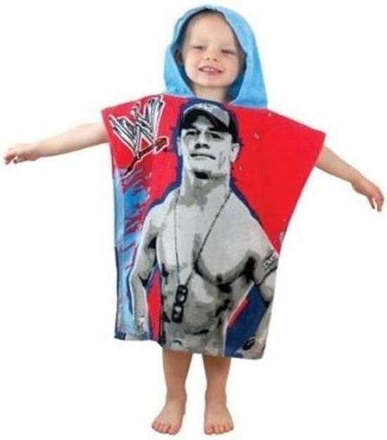 WWE badponcho met capuchon, 1 maat van Gray