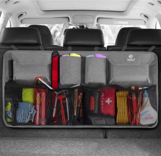 W&Z® Auto organizer - Autostoel organizer - kofferbak organizer - Grijs van W&Z®
