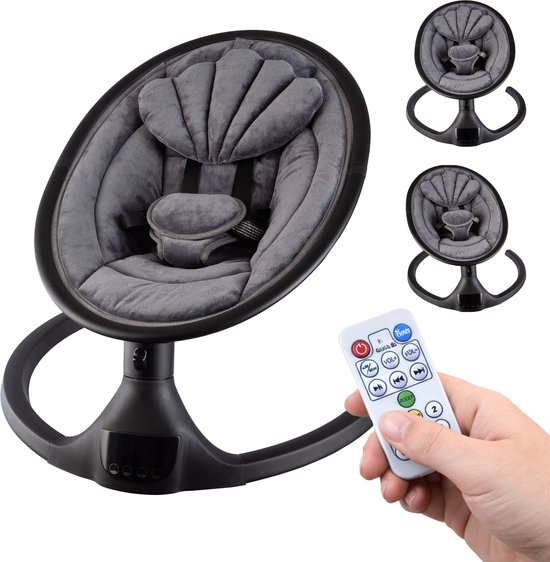 X Adventure Wipstoel Elektrisch Rocco / Schommelstoel Met Bluetoothfunctie & Afstandsbediening- Velvet Antra van X Adventure
