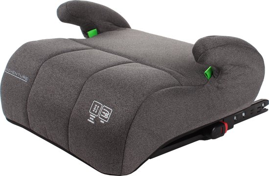 X Adventure Zitverhoger Isofix Turbo Booster i-Size Vanaf 125 tot 150 cm - Grijs van $