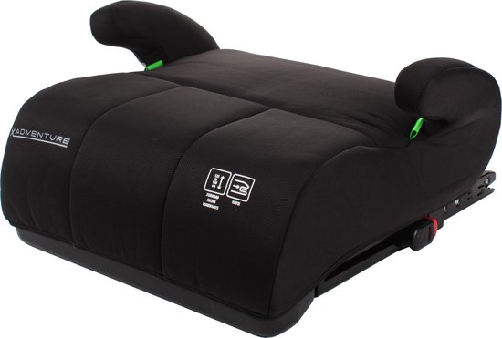 X Adventure Zitverhoger Isofix Turbo Booster i-Size Vanaf 125 tot 150 cm - Zwart van X Adventure