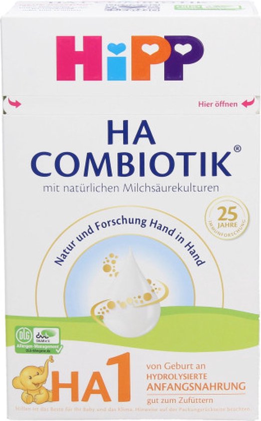 x3 Hipp Combiotik hypoallergene zuigelingenmelk HA 1 melkpoeder (vanaf 0 maanden) van Merkloos