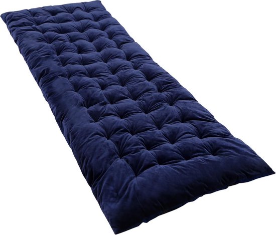 XL matras voor campingbed, zacht comfortabel katoen dik slaapmatras pad, dik marineblauw van Love Story
