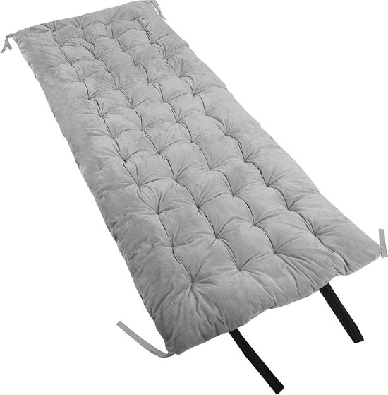 XL zacht campingbed, veldbedonderlegger, martratze voor veldbed, inklapbaar, 190 x 75 cm, comfortabel, goede dikke katoenen bekleding met hoogwaardige polyestervulling, slaapmatras pad van Evergreen Goods