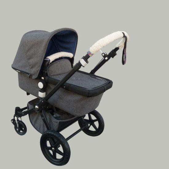 XQC - Bugaboo Cameleon 3 - Hoes voor Kinderwagen Duwstang - Cover voor Veiligheidsbeugel - Bont van XQC