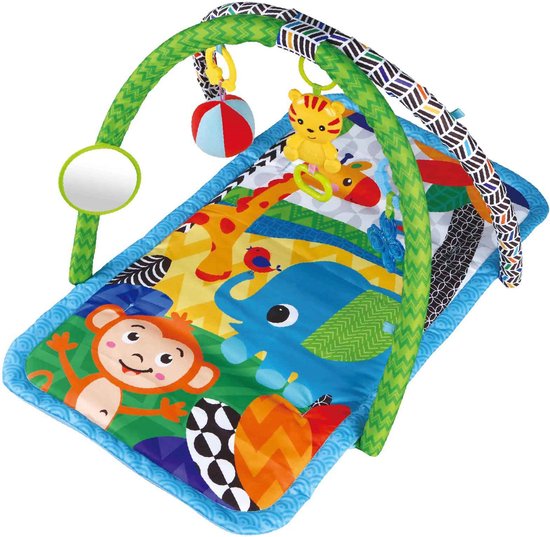 YAR Babysoundz - Babygym - speelkleed - speelkleed met boog - 3-in-1 Gym met muziek en lichtjes -85x85cm van YAR