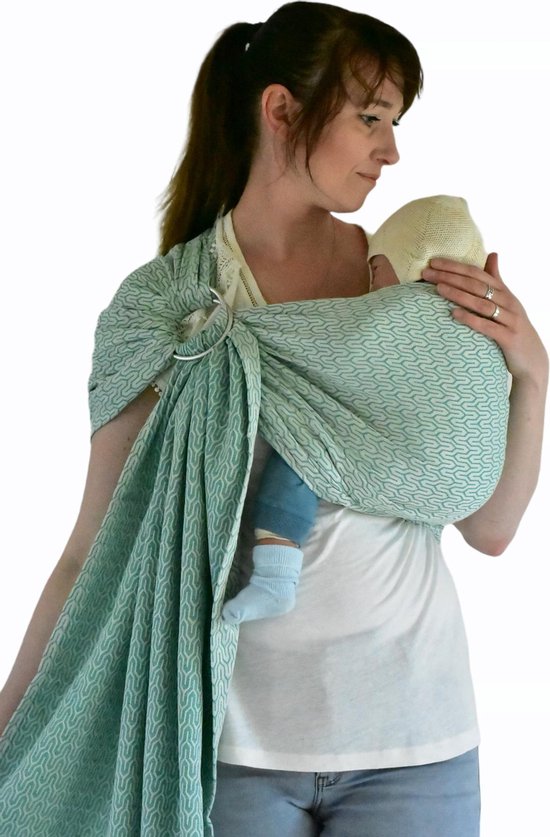 Yaro Turtle Emerald Ring Sling van Merkloos
