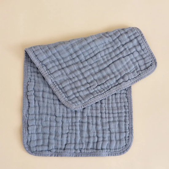 Ychee - Katoenen Spuugdoek - Monddoek - Blauw - 35x75cm - Maat: Large van Ychee