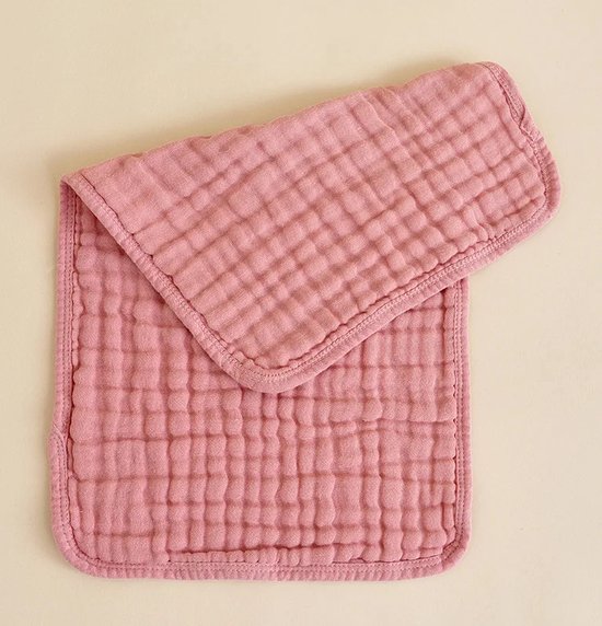 Ychee - Katoenen Spuugdoek - Monddoek - Roze - 25x50cm - Maat: Small van Ychee