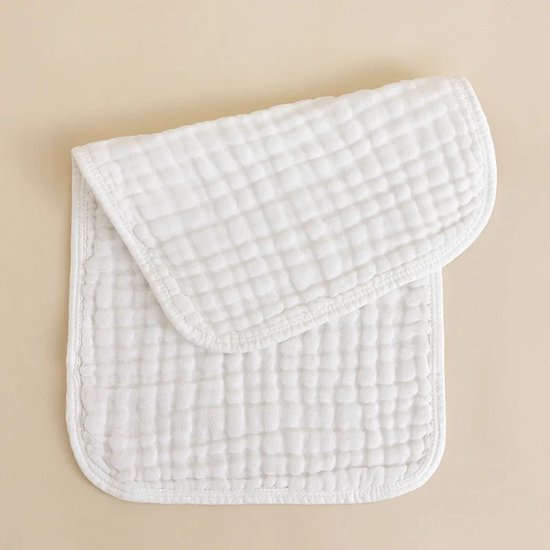 Ychee - Katoenen Spuugdoek - Monddoek - Wit - 35x75cm - Maat: Large van Ychee