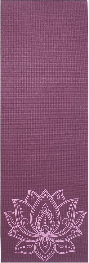 Yogamat sticky extra dik lotus donkerpaars - Lotus - 6 mm van Lotus