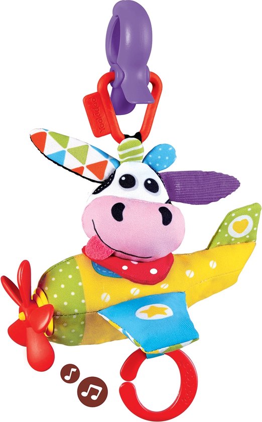 Yookidoo Activiteitsspeelgoed - One Size - Tap 'N' Play Musical Plane -Cow van Yookidoo