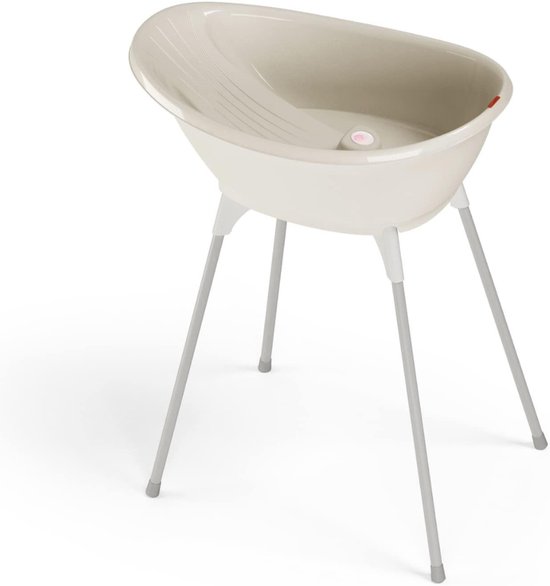 YOR® Baby Badje Met Standaard - Babybadje - Inklapbaar Bad - Bad Baby - Zitbad - Opvouwbaar Bad Kinderen - Baby badje - Bath Bucket - Opvouwbaar bad baby - Babybadset - Wit - 67 cm x 67 cm x 74 cm van Merkloos