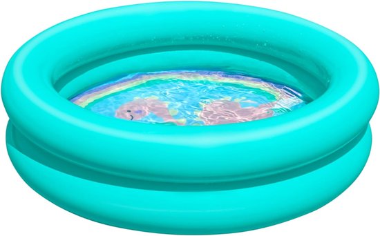 YOR® Kinderzwembad - Kinderzwembad Met Glijbaan - Speelzwembad - Kinderzwembad Playcenter - Paars - 61cm x 61cm x 15cm van Yor