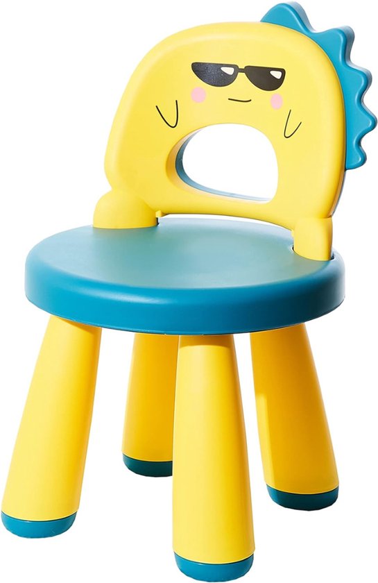 YOR® Peuterstoel - Kinderstoel - Peuter Stoel - Geel - 29cm x 28cm x 47cm
