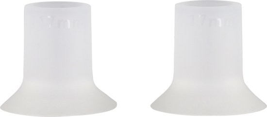 Youha® Borstschildverkleiners - Borstschilden - Borstkolf accessories - BPA vrij - elektrische draadloze borstkolven - Silicone borstschilden - Set van 2 stuks - Maat 17 mm van Youha