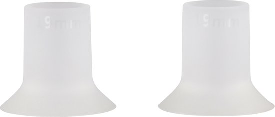 Youha® Borstschildverkleiners - Borstschilden - Borstkolf accessories - BPA vrij - elektrische draadloze borstkolven - Silicone borstschilden - Set van 2 stuks - Maat 19 mm van Youha