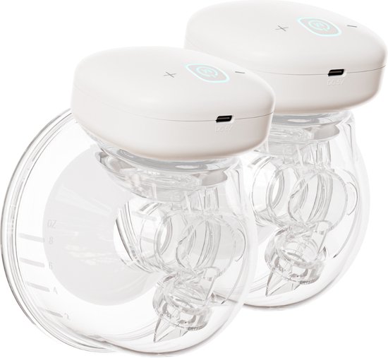 Youha elektrische borstkolf - dubbelzijdig kolven - handsfree kolven - BPA-vrij - borstvoeding - kolfapparaat - 2x 240ML cups Moedermelk - Handmatig bedienbaar - breast pump - Maat: 24mm - Inclusief E-book over borstvoeding en kolven! van Youha