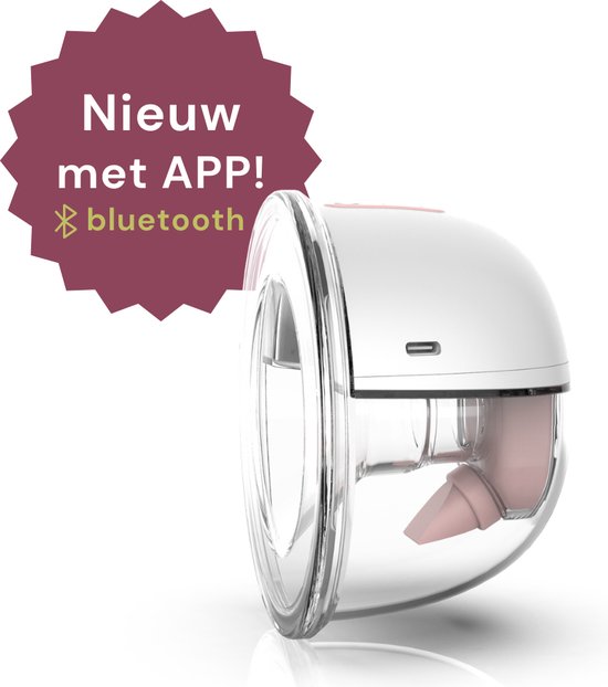 Youha - Elektrische borstkolf met App - Gen 2 - Maat 26mm & 28mm - elektrische borstkolf - draadloze borstkolf - BPA vrij - bedienbaar met APP - handsfree kolven - Enkelzijdig - Inclusief E-book over borstvoeding! van Youha