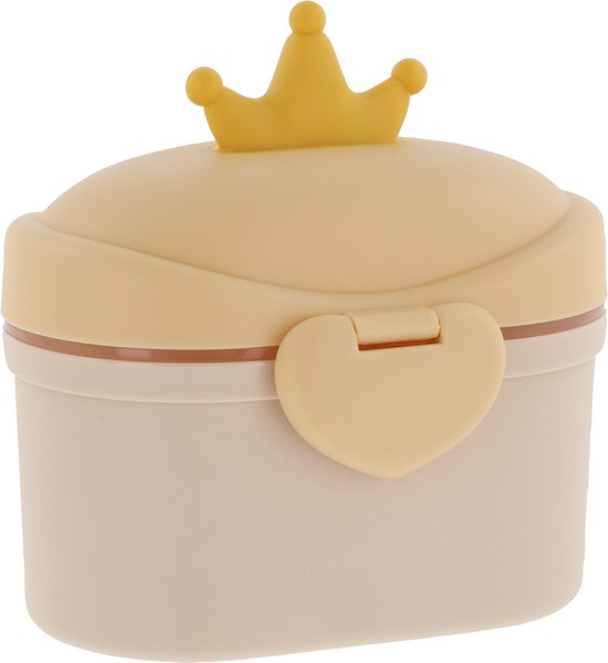 Youha - poedermelk bewaardoos - inclusief poederschepje - handig bewaren van poedermelk - baby voeding - makkelijk mee te nemen - 220 gram opbergcapaciteit - 1400ML poedermelk - kleur: licht bruin van Youha