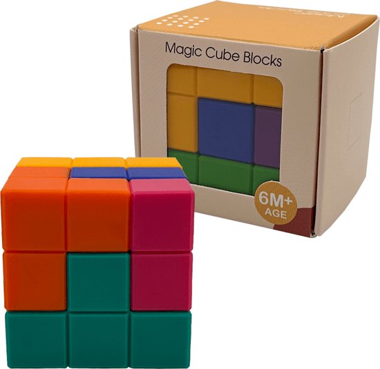Youly® Montessori Speelgoed Kubus - Educatief speelgoed - 3D puzzel - Sensorisch Speelgoed - Breinbrekers - Multi van Youly®