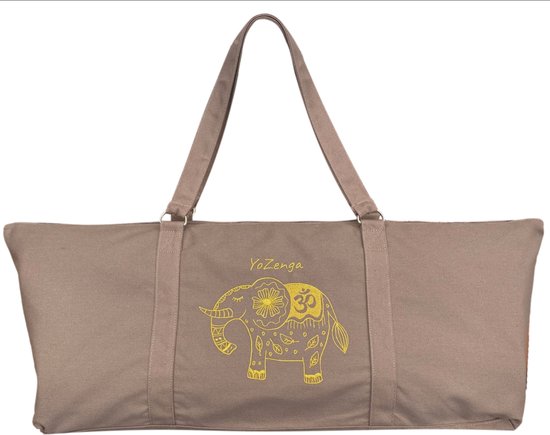 YoZenga Yogatas | Sporttas | Yoga tas groot | Olifant Urban Taupe | Ook handig als strandtas ! van YoZenga