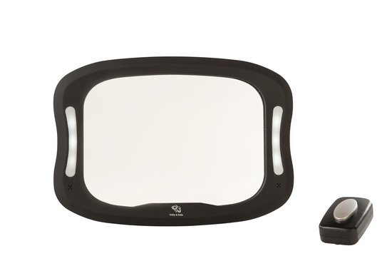 Yrda Autospiegel met LED Verlichting - Universeel - Afstandsbediening - Verstelbaar - Breukvrij Clear-Sight Spiegelglas - Lichtgewicht Frame van Merkloos