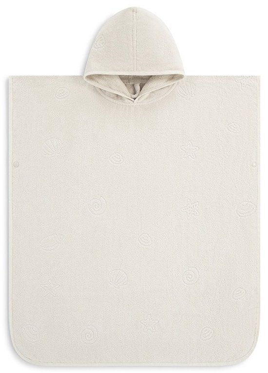 Yumeko badponcho velours seashell soft sand 80x70