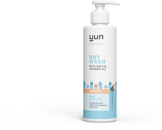 YUN BBY NOURISHING Bad & doucheolie - microbioomveilige babyverzorging 200 ml van YUN