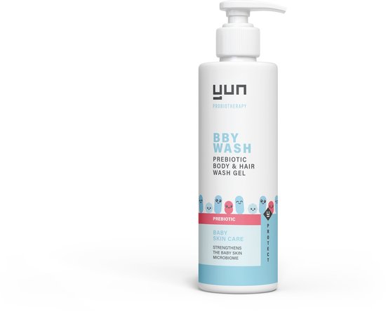 YUN BBY PREBIOTIC Body & Hair Wash Gel - microbioomveilige babyverzorging 200 ml van YUN