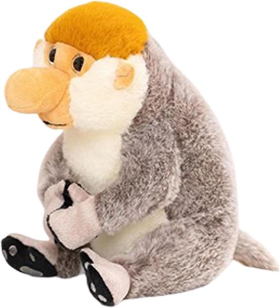 Zacht aap pluche - Knuffel dier - Kinderkamer decoratie - Realistische details - 27 cm - Bruin
