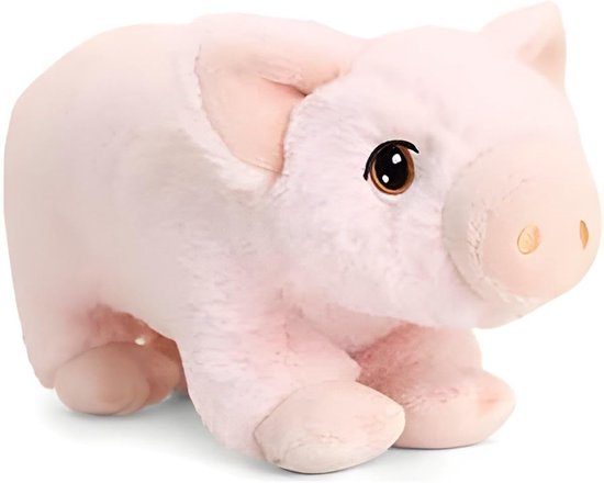 Zacht ecologisch pluche knuffeldier - 100% gerecycled varken