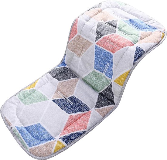 Zacht en omkeerbaar baby puur katoen kinderwagen autostoel liner Pram Insert Portable luierkussen, Universal Cover kinderwagen grootte 32x80 cm kussen voor kinderen van Nursie