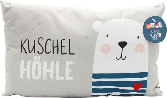 Zacht Kinderknuffelkussen met Diverse Motieven - Eenhoorn, Beer, Pinguïn, Leeuw - 40 x 13 x 23 cm van Merkloos