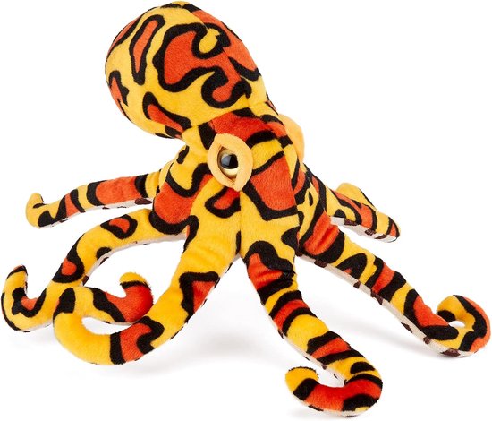 Zacht Knuffelbeest - Octopus Pluche - Knuffelen en Spelen - Gemaakt van Gerecycled Materiaal - 40 cm - Blauw