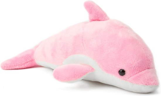 Zacht knuffeldier voor kinderen - Roze dolfijn 12-15 cm