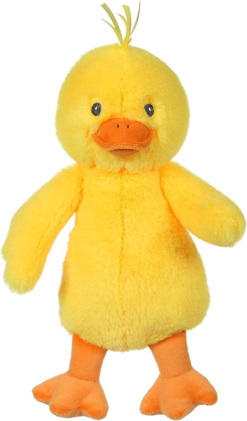 Zacht Pluche Dier - Knuffel Eend - Spelen en Knuffelen - Zacht en Vrolijk - 24 cm - Geel