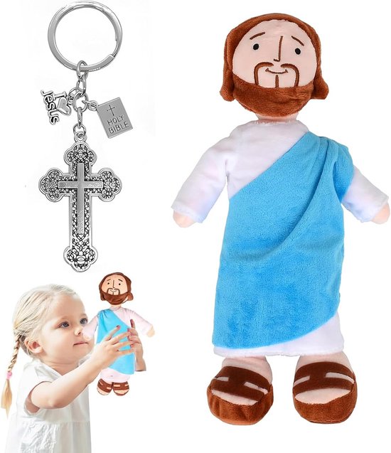 Zacht Pluche Figuur van Christus - 33 cm Religieus Knuffeldier van Merkloos