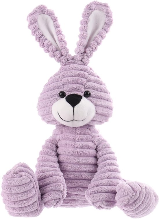 Zacht Pluche Konijn Knuffel Paars 23 cm - Fluwelen Speelgoed voor Baby en Kind van Merkloos